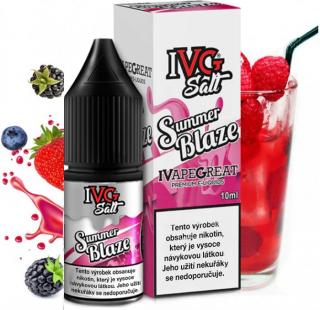 Liquid IVG SALT Summer Blaze 10ml - 10mg (Chladivá limonáda plná lesních bobulí)