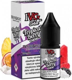 Liquid IVG SALT Tropical Berry 10ml - 10mg (Mix ananasu, marakuji, liči a manga)