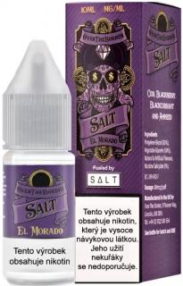 Liquid Juice Sauz SALT Over The Border El Morado 10ml - 10mg (Kombinace černého rybízu, ostružiny a anýzu s mentolem)