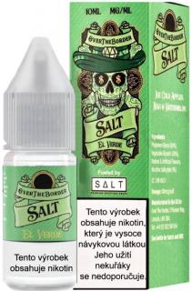 Liquid Juice Sauz SALT Over The Border El Verde 10ml - 10mg (Svěží kombinace jablek, kiwi a melounu s nádechem mentolu)