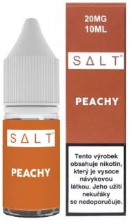 Liquid Juice Sauz SALT Peachy 10ml - 20mg (Čerstvé broskve a meruňky s kapkou lahodné smetany)