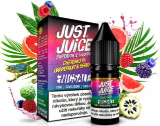 Liquid Just Juice SALT Cherimoya Grapefruit &amp; Berries 10ml - 11mg (Svěží grapefruit, exotické cherimoyi a bobulovitý mix plný jahod, malin, borůvek)