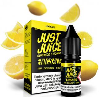 Liquid Just Juice SALT Lemonade 10ml - 11mg (Šťavnatá, nakyslá, svěží a mírně sladká citronová limonáda)