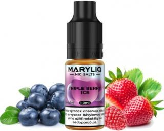 Liquid MARYLIQ Nic SALT Triple Berry Ice 10ml - 20mg (Vyvážený mix vychlazených sladkých lesních plodů)