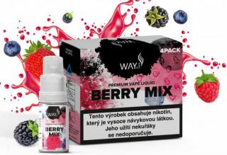 Liquid WAY to Vape 4Pack Berry Mix 4x10ml-0mg (Ovocná směs bobulovin s vytříbenou kombinací oblíbených ovocných plodů)