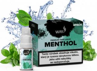 Liquid WAY to Vape 4Pack Menthol 4x10ml-0mg (Chladivé osvěžení nejen pro letní dny)