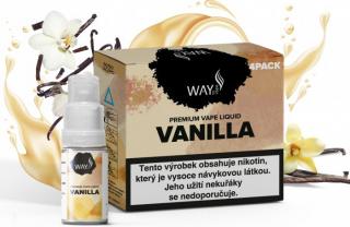 Liquid WAY to Vape 4Pack Vanilla 4x10ml-0mg (Sladká chuť vanilky s jemnými tóny šlehaného krému)