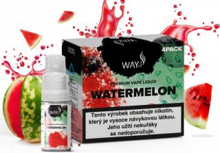 Liquid WAY to Vape 4Pack Watermelon 4x10ml-0mg (Šťavnatý a svěží vodní meloun)