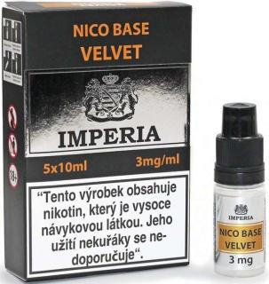 Nikotinová báze CZ IMPERIA Velvet 5x10ml PG20-VG80 3mg