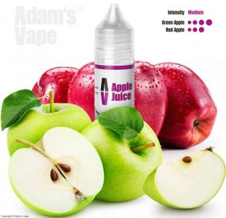 Příchuť Adam´s Vape Shake and Vape 12ml Apple Juice (Vůně je výrazně jablečná, při potažení ucítíte sladkost červených a kyselost zelených jablek. Chuť je komplexní, nasládlá s mírně kyselým nádechem, bez jakýchkoliv nepříjemných tónů)