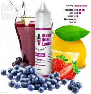 Příchuť Adam´s Vape Shake and Vape 12ml Blueberry Acai Lemonade (Vůně je pronikavě borůvková, s nádechem acai a citrónu. V chuti nejprve ucítíte zralé kanadské borůvky a pro acai typickou chuť lesních plodů, které při výdechu doplní sladké jahody a kyselý