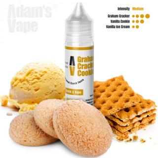 Příchuť Adam´s Vape Shake and Vape 12ml Graham Cracker Cookie (Při potažení ucítíte sušší chuť grahamových crackerů, která se mísí se sladkými cookies.Při výdechu vše doplní kopeček té nejlepší vanilkové zmrzliny)