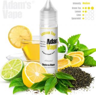 Příchuť Adam´s Vape Shake and Vape 12ml Lemon Tea (Ve vůni dominují citrusové plody, při potažení ucítíte komplexní chuť citronového čaje s autentickým mátovým pozadím a medovým ocáskem)