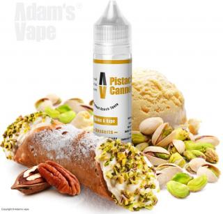 Příchuť Adam´s Vape Shake and Vape 12ml Pistachio Cannoli (Cannoli jsou plněné trubičky, jejichž původ sahá více než tisíc let do minulosti a původně se zřejmě pekly na oslavu plodnosti. Do smaženého těsta se dává víno a dovnitř krém z ochucené riccoty ne