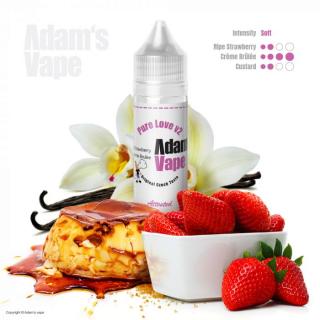 Příchuť Adam´s Vape Shake and Vape 15ml Pure Love V2 (Delikátní creme brulé s jahodami a malým překvapením. Vytvořeno ve spolupráci s Karotkou)