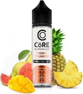 Příchuť Core by Dinner Lady S&amp;V 20ml Tropic Thunder (Výrazné tóny šťavnatého ananasu, manga a guavy doprovázené jemnějšími tóny jablka, citrusů a sladké marakuji s lehkým chladivým koncem)