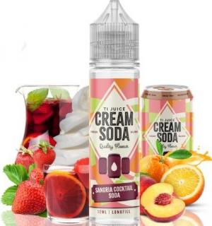 Příchuť Cream Sodas Shake and Vape 12ml Sangria Cocktail Soda (Jemný punč v kombinaci s červeným vínem. Tuto kombinaci parádně doplňují broskve, pomeranče a jahody)