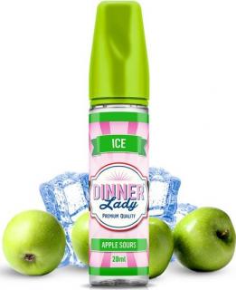 Příchuť Dinner Lady ICE 20ml Apple Sours Ice (Sladké jablko s coolingem pro mrazivé osvěžení)