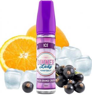 Příchuť Dinner Lady ICE 20ml Black Orange Crush (Špičková kombinace šťavnatého pomeranče s černým rybízem a drcenou ledovou tříští)