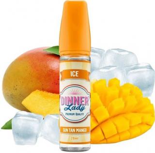 Příchuť Dinner Lady ICE 20ml Sun Tan Mango (Sun Tan Mango v sobě spojuje medově sladké mango s příjemným a nerušivým chladivým efektem pro celodenní vaping)