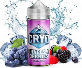 Příchuť Infamous Cryo Shake and Vape 20ml Grapes and Berries (Lesní ovoce zastoupené hroznovým vínem, ostružinami a malinami)