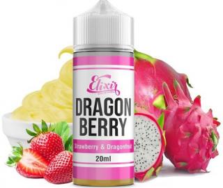 Příchuť Infamous Elixir Shake and Vape 20ml Dragonberry (Osvěžující chuť čerstvých sladkých jahod s exotickým dračím ovocem a vanilkovým pudinkem)