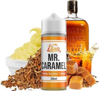 Příchuť Infamous Elixir Shake and Vape 20ml Mr. Caramel (Silná, ale vznešená kombinace delikátního jemného tabáku, jehož chuť je provázána intenzivními tóny exkluzivní bourbon whiskey a sladkého karamelu)