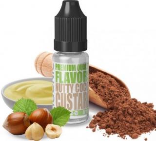 Příchuť Infamous Liqonic 10ml Nutty Cocoa Custard (Našlehaný vanilkový pudinkový krém ozdobený kakaem lískovými oříšky)