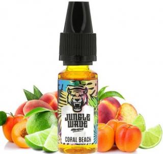 Příchuť Jungle Wave 10ml Coral Beach (Chutná směs broskví a meruněk, doprovázená nádechem limetky, která přináší mírnou kyselost)