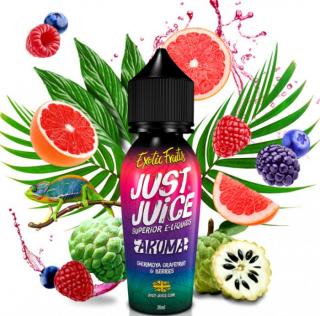 Příchuť Just Juice Shake and Vape 20ml Cherimoya Grapefruit &amp; Berries (Svěží grapefruit, exotické cherimoyi a bobulovitý mix plný jahod, malin, borůvek)