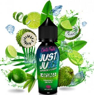 Příchuť Just Juice Shake and Vape 20ml Guanabana &amp; Lime On Ice (Chladivá a nakyslá limetka, jejíž výraznou chuť dokresluje sladký dozvuk ve formě exotické gravioly)