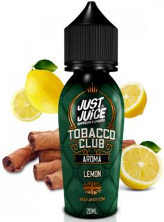 Příchuť Just Juice Shake and Vape 20ml Tobacco Lemon (Geniálně vyvážená kombinace plné a výrazné chuti tabákových listů a osvěžujícího nakyslého citronu)