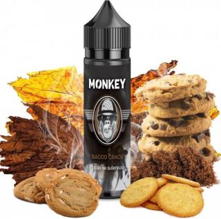 Příchuť MONKEY liquid Shake and Vape Bacco Crack 12ml (Kombinace tabákového aroma s jemnými tóny tabáku a sladkých sušenek)