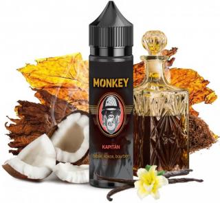 Příchuť MONKEY liquid Shake and Vape Kapitán 12ml (Mix jemného tabáku s kapkou bourbonu z Kentucky a lehkým nádechem vanilky a kokosu)