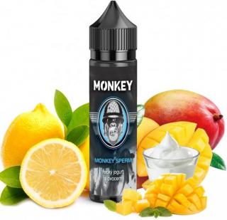 Příchuť MONKEY liquid Shake and Vape Monkey Sperm 12ml (Kombinace lahodného, jemně kyselého řeckého jogurtu s kousky šťavnatého manga a citrusových plodů)