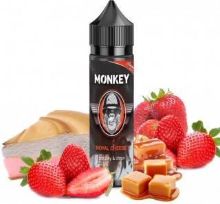 Příchuť MONKEY liquid Shake and Vape Royal Cheese 12ml (Plná chuť oblíbeného cheesecake koláče, který obsahuje kombinaci sýru a tvarohu s bohatou porcí karamelu)