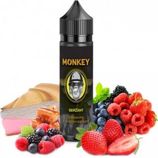 Příchuť MONKEY liquid Shake and Vape Seržant 12ml (Jemný cheesecake dort s naprosto unikátním jahodo-malinovým topingem)