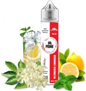 Příchuť Prime Shake and Vape 20ml Bezinková Limonáda (Osvěžující bezinková limonáda představuje ideální osvěžení nejen pro horké letní dny. Netradiční bezinkový základ byl doplněn o osvěžující citrony a chladivou mátu pro vyladění celkové kompozice)