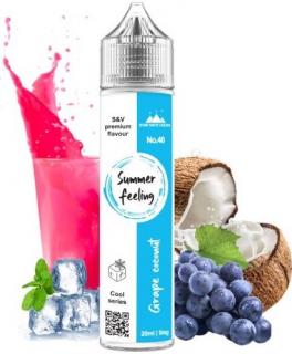 Příchuť Summer Feeling Shake and Vape 20ml Grape Coconut (Odkaz na asijské léto. Kokosová voda smísená s pořádnou dávkou červených hroznů nabídne úžasné letní osvěžení)