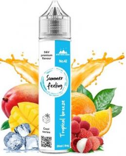 Příchuť Summer Feeling Shake and Vape 20ml Tropical Breeze (Jemná chuť krémového manga se v této příchuti mísí s čerstvým pomerančem a exotickým liči..)