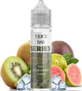 Příchuť Ti Juice Bar Series Shake and Vape 10ml Kiwi Passion Fruit Guava (Exotická a chladivá kombinace sladkého kiwi, nakyslé marakuji a nevšední kvajávy)