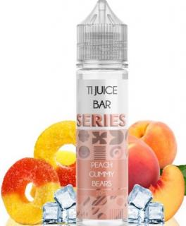 Příchuť Ti Juice Bar Series Shake and Vape 10ml Peach Gummy Bears (Šílená chuť broskvových gumových medvídků, ke kterým výrobce přihodil ještě pár čerstvých broskví a pořádnou dávku coolady)