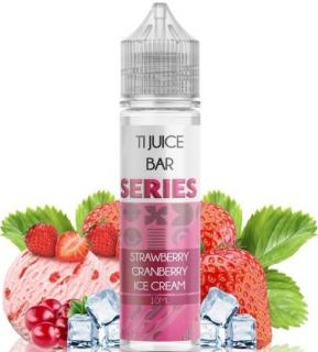 Příchuť Ti Juice Bar Series Shake and Vape 10ml Strawberry Cranberry Ice Cream (Nevšední kombinace jahod a brusinek nabídne perfektní recept na vydařenou letní chuť osvěžující zmrzliny)