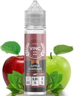 Příchuť VINC Shake and Vape 12ml Apple Tornado (Parádní kombinace červených a zelených jablek s dávkou sladké máty a větrového eukalyptu)