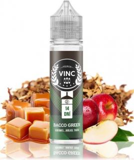 Příchuť VINC Shake and Vape 12ml Bacco Green (Perfektní kombinace tří sladěných druhů tabáku s úžasným koncem v podobě zeleného jablka)