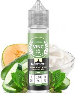 Příchuť VINC Shake and Vape 12ml Saint Hell (Úžasně nevšední kombinace salátové okurky se žlutým melounem doplněná o jemně nasládlý mátový krém. Žádná přehnaná chladivost, jen příjemná sladkost)