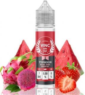 Příchuť VINC Shake and Vape 12ml Typhoon (Melouny, melouny a zase melouny. Červený a žlutý meloun se zde spojují do perfektního komba, které jemně doplňuje náznak exotické pitayi a slaďoučkých jahod)