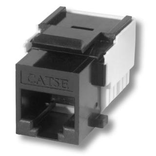 ABB ABB Zásuvka dátová RJ45 (Cat.5E, netienená, keystone) KEJ-C5E-U-BK