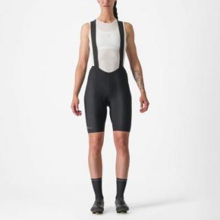 Castelli dámské kraťasy s laclem Espresso, Black - L