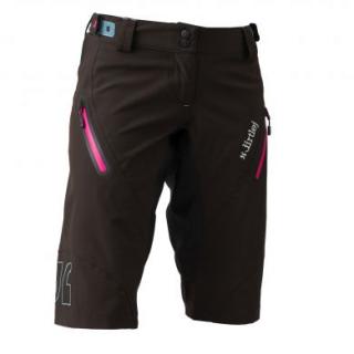 Dámske kraťasy na bicykel Dirtlej Trailscout Waterproof Black/Pink - L